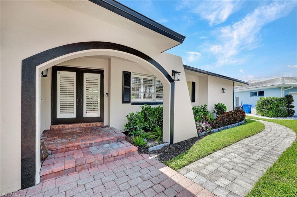 Front Porch with double door entry