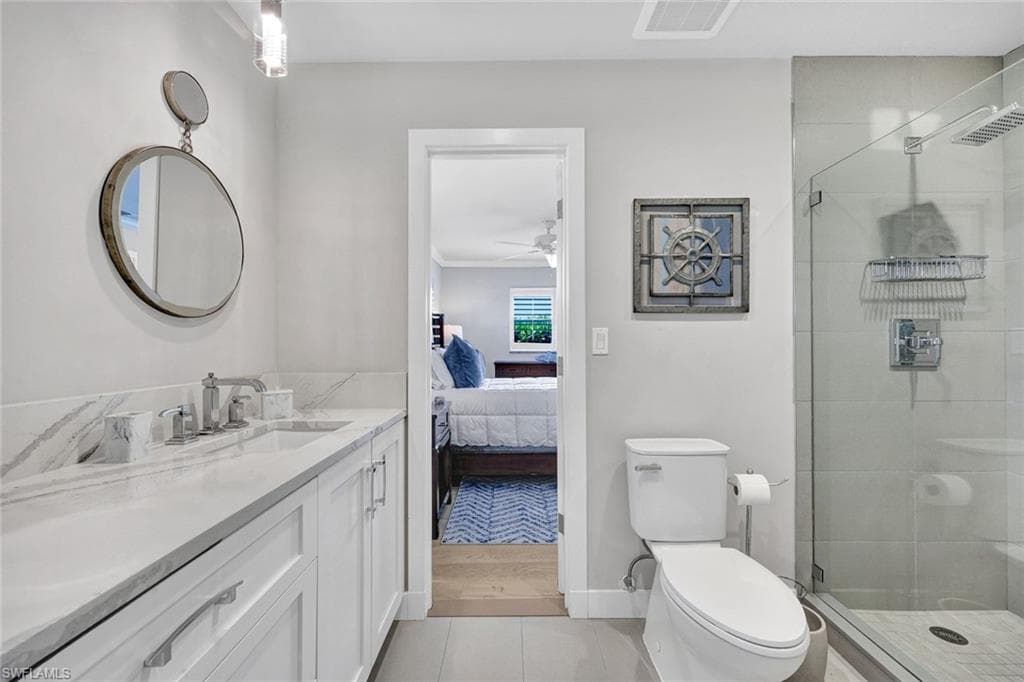 Bath between bedroom 3 and 4
