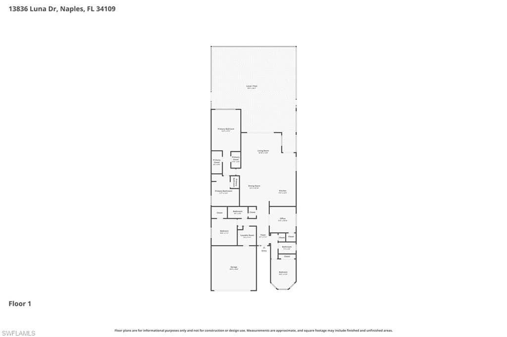 Approximate Floor Plan.