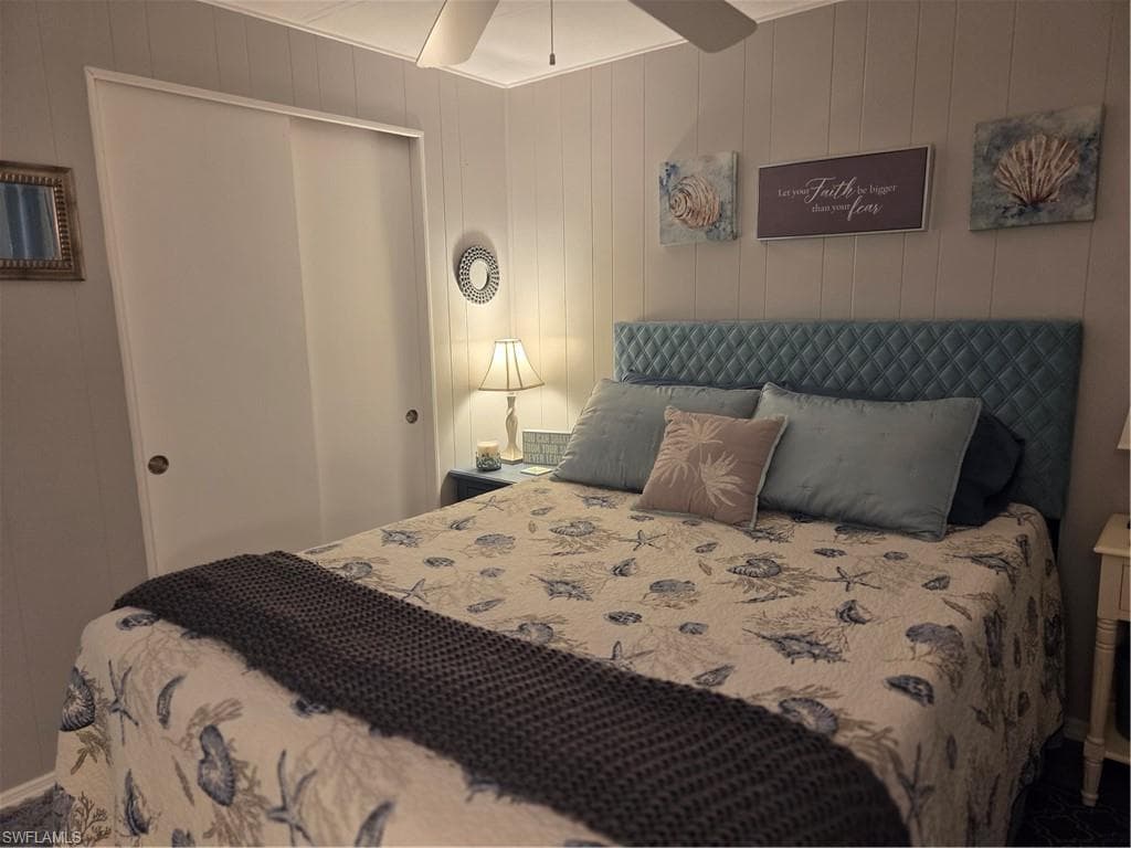 Lots of closet space in the guest bedroom