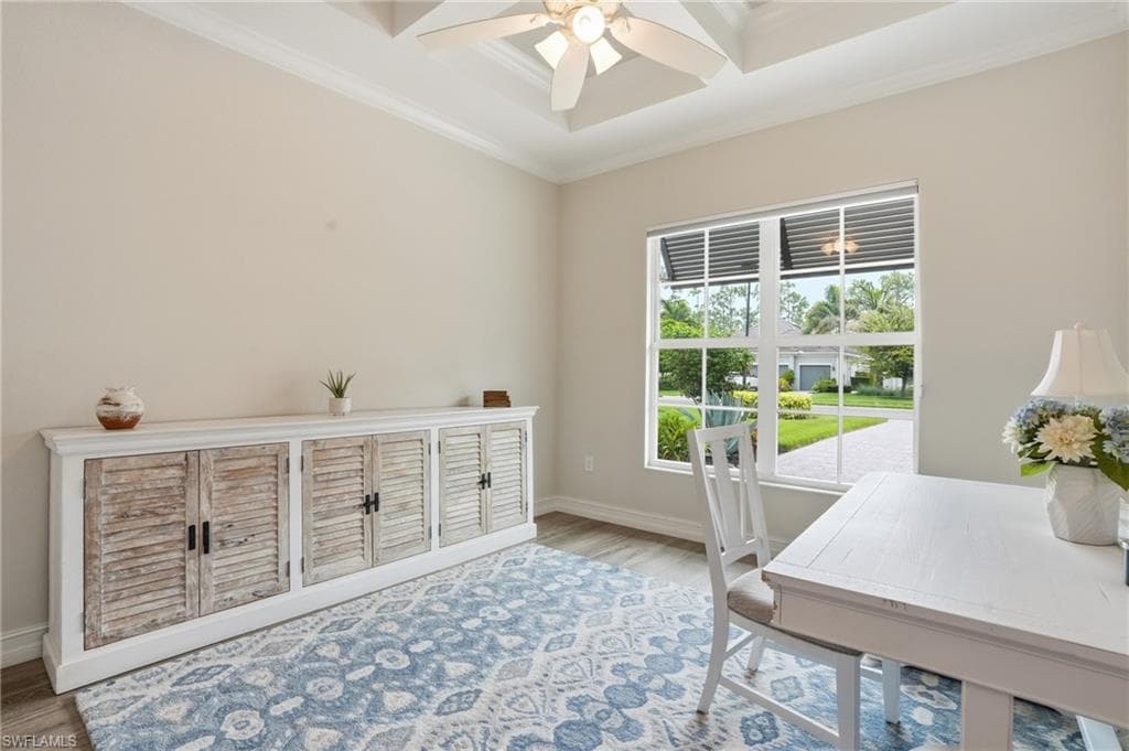 Recessed ceiling with an integrated ceiling fan light fixture