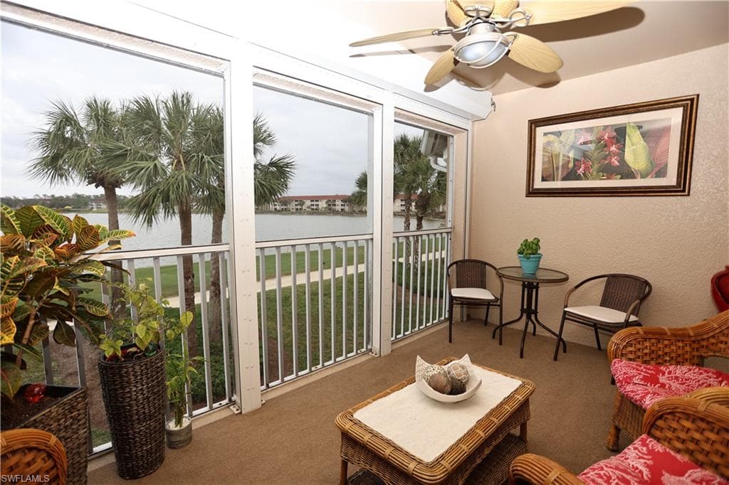 BACK balcony with golf course view