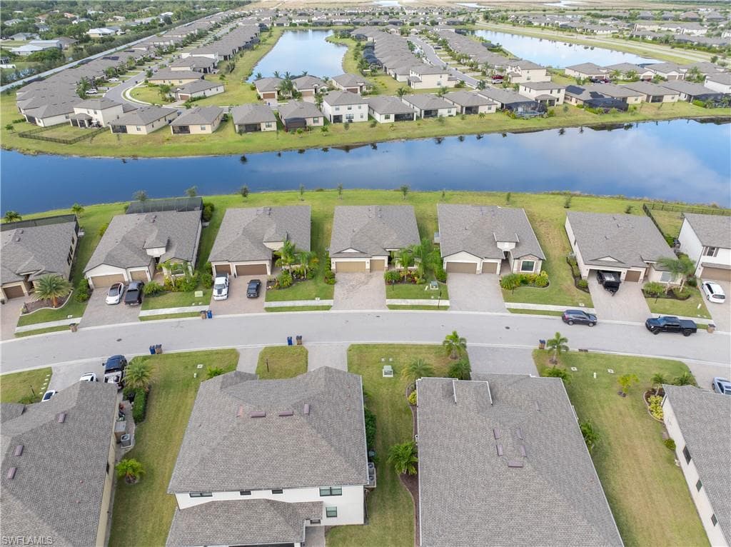 Water view with nearby suburban area