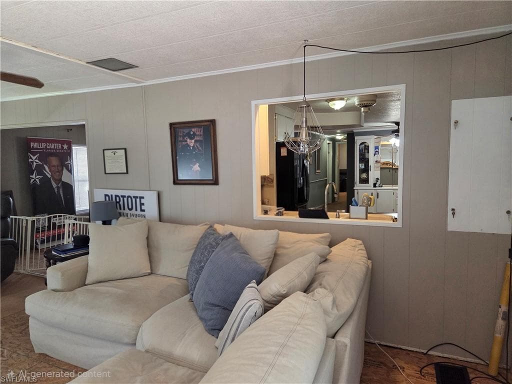 Family Room has a pass-thru from the Kitchen