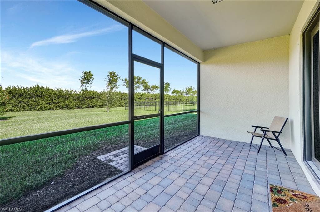 Screened back lanai