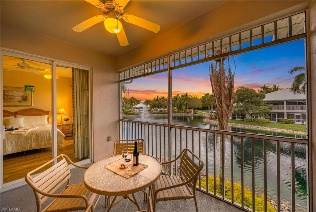 Enjoy serene lake views while sipping your morning coffee or relaxing with a refreshing drink at the end of a day of golf.