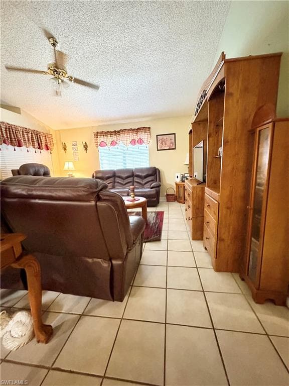 Neutral-toned square tile flooring throughout