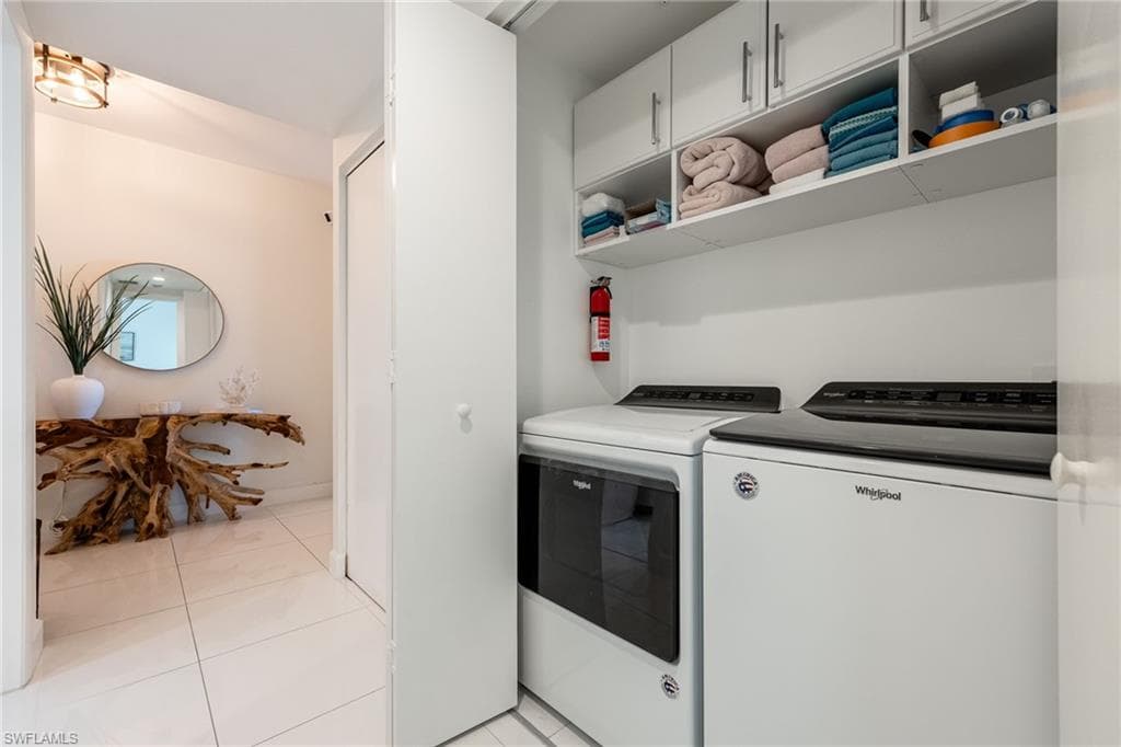 Laundry inside the unit