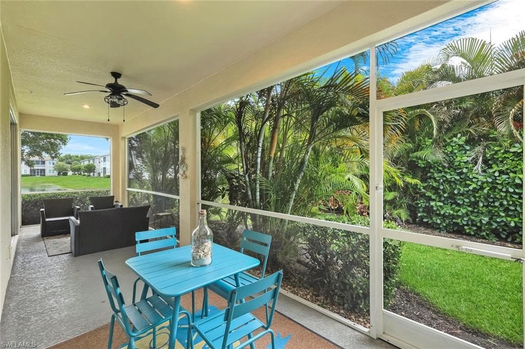 Large screened lanai with lots of privacy