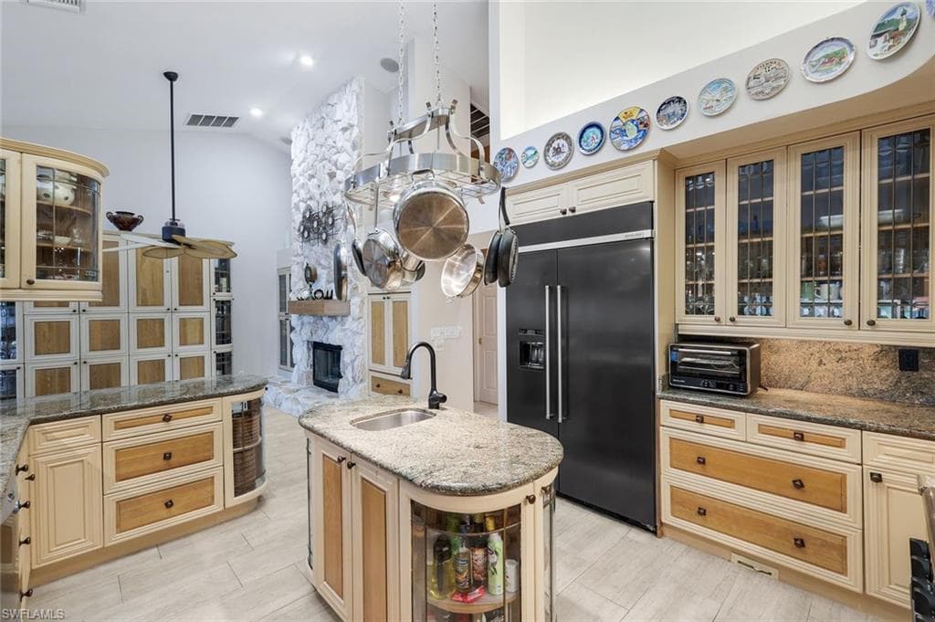 Over Sized Refrigerator with Freezer