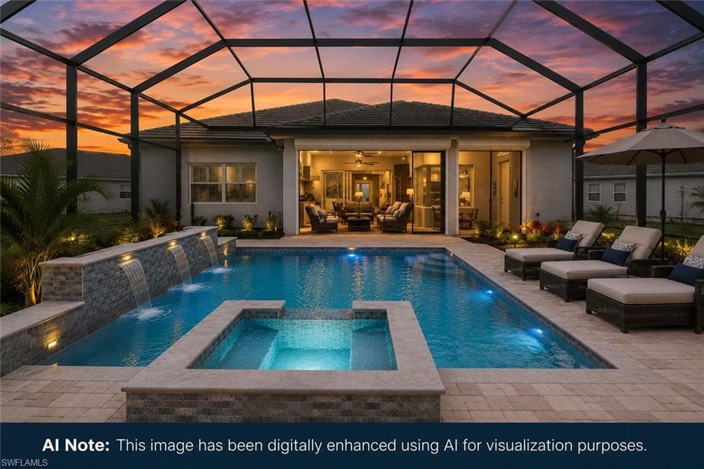 AI rendering of what a new pool might look like in your backyard.