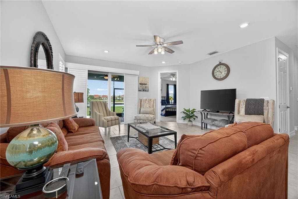 Family Room overlooking the lake