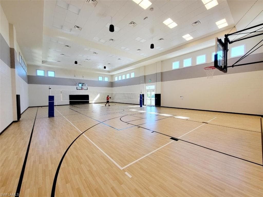 View of sport court featuring community basketball court