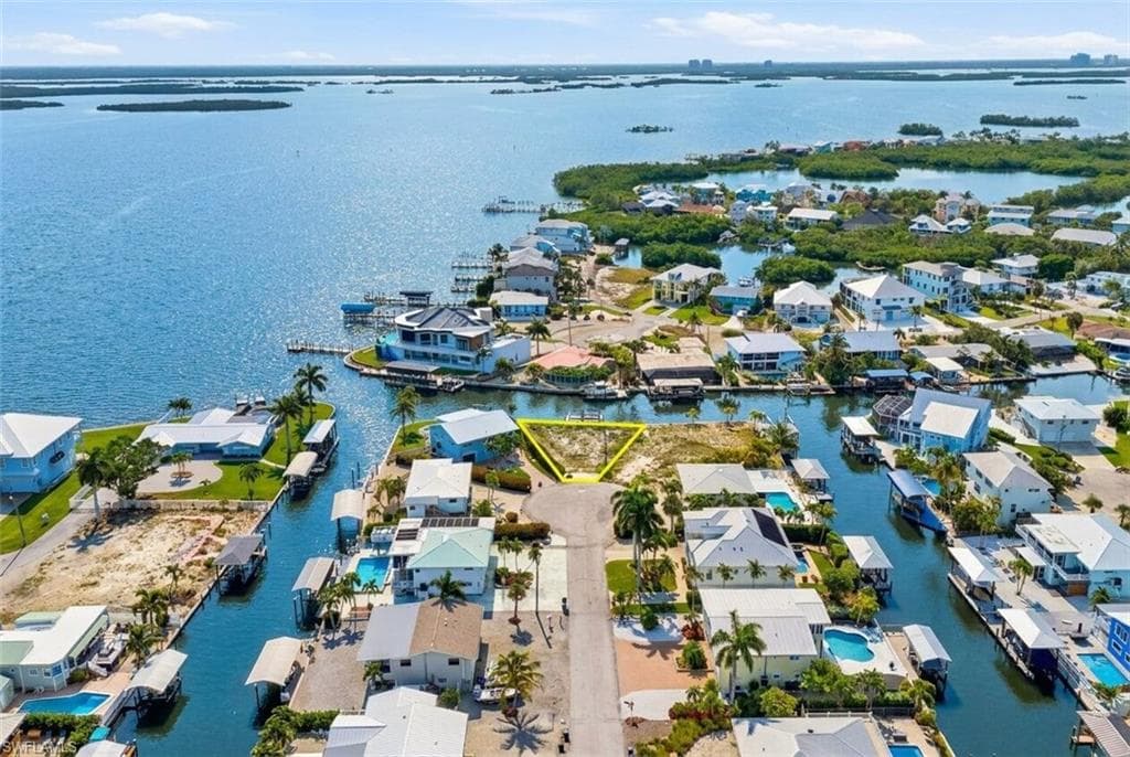 Waterfront residential lot with direct canal access - Virtually Edited Image