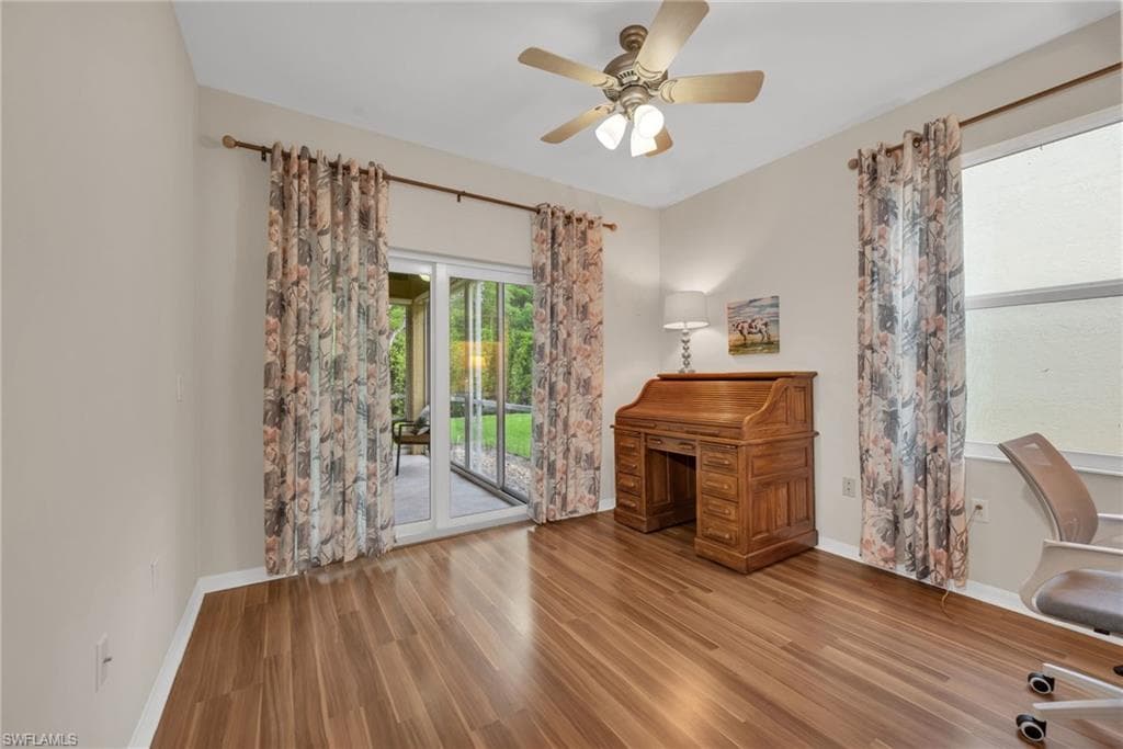3rd of three bedrooms can also be a den or office