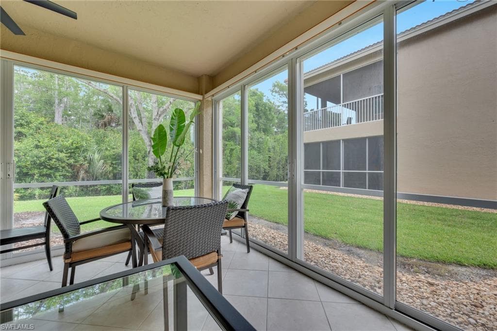 Large glassed in lanai for year round use