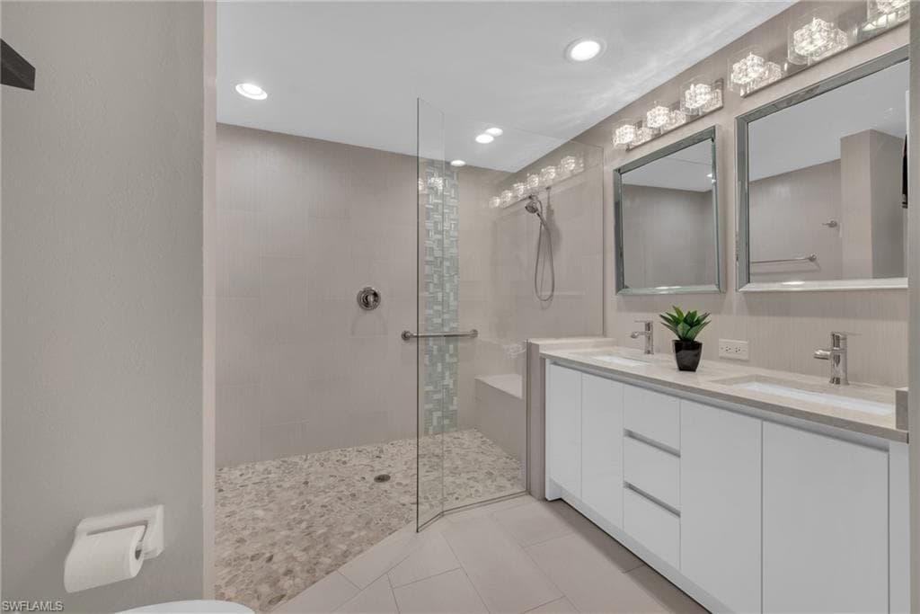 Beautifully renovated master bath