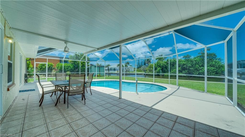 Spacious Lanai with Resurfaced pool