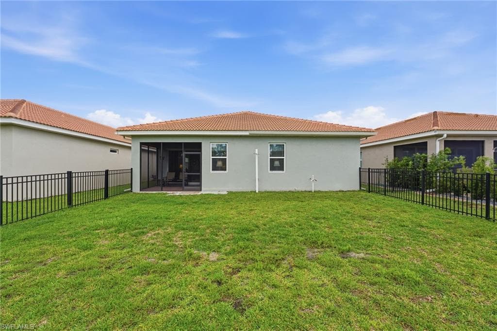 Fenced in yard with privacy.