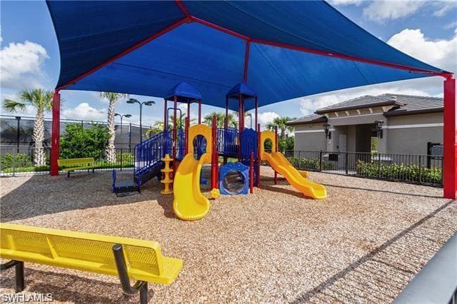 Kids shaded playground
