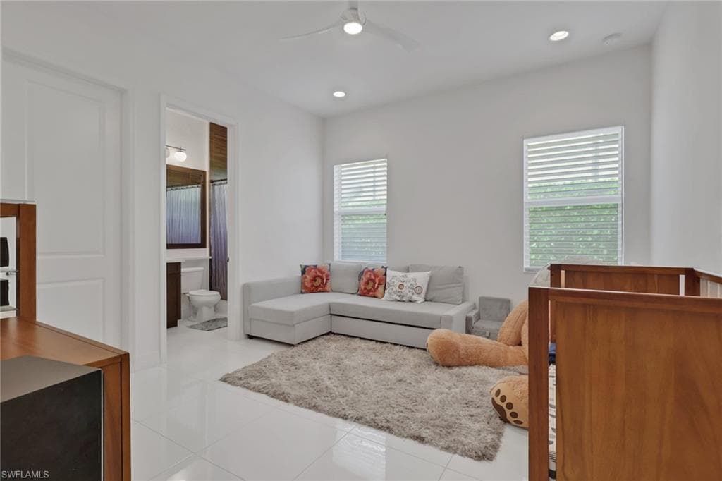 Large bedroom #2 or 2nd master suite with full bathroom and custom-built walk-in closet and its own full bathroom.