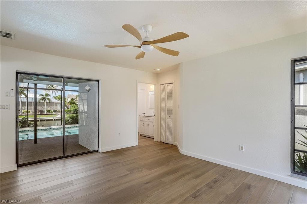 Master bedroom with outdoor access