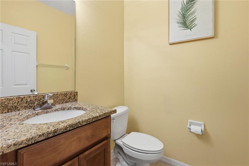 Convenient downstairs bathroom