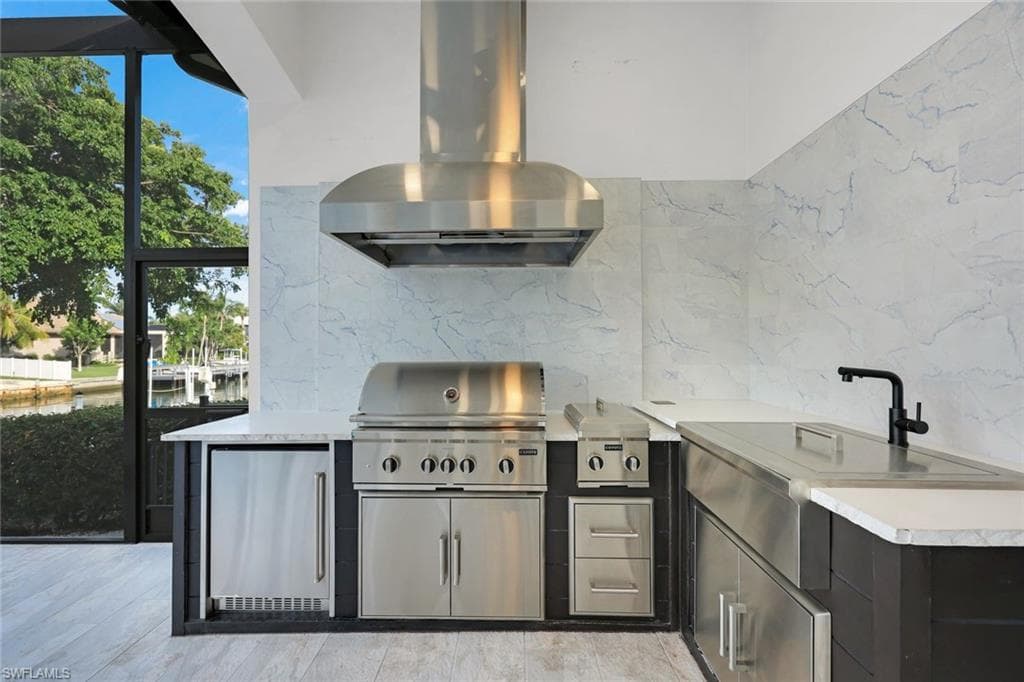 Brand New Outdoor Kitchen