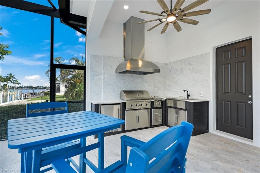 Brand New Outdoor Kitchen