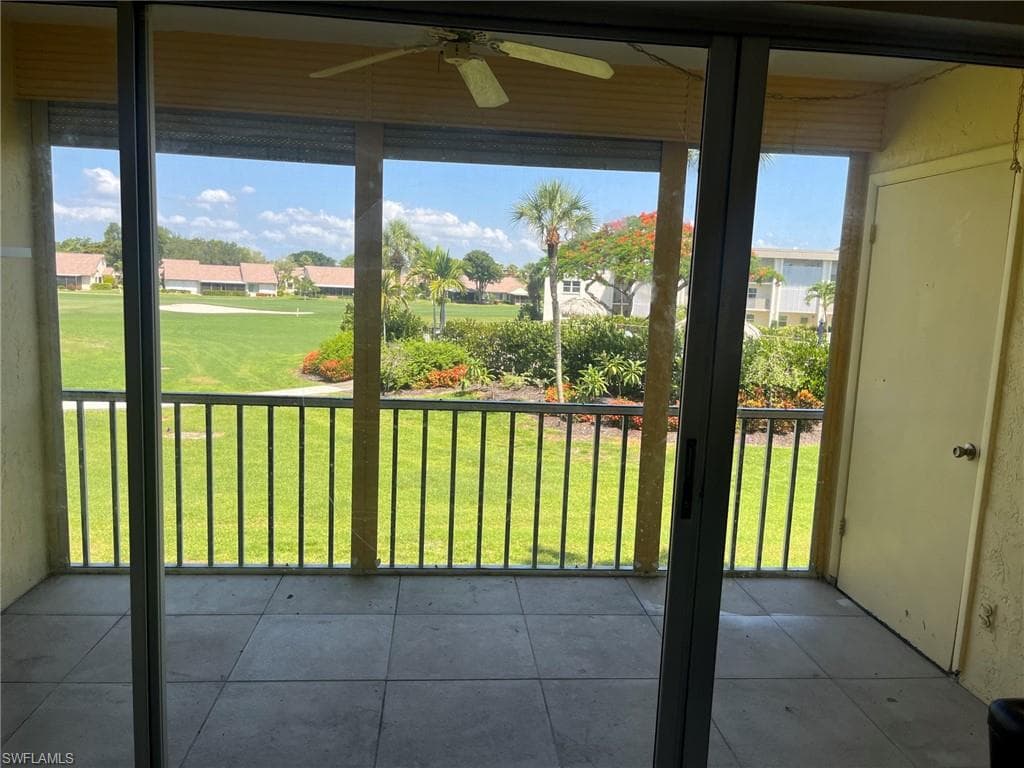 Screened-In Lanai overlooking Pool and Golf Course