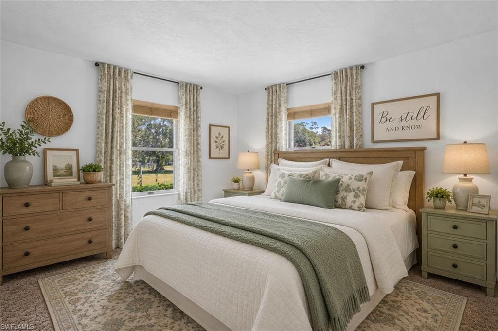 Virtually Staged Bedroom