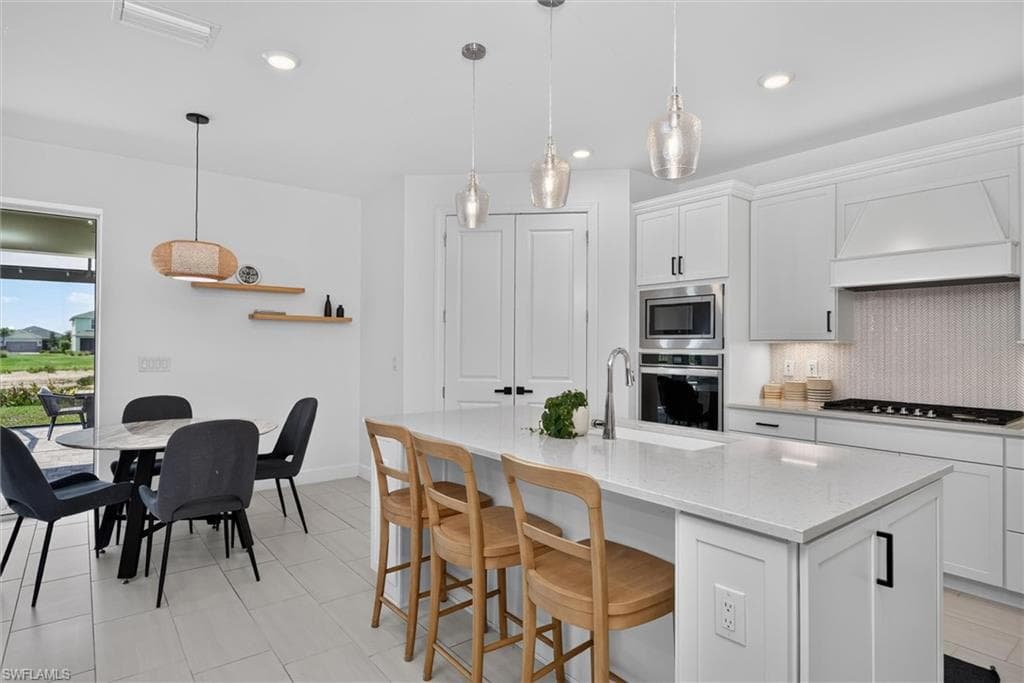 Ample seating for all those gatherings