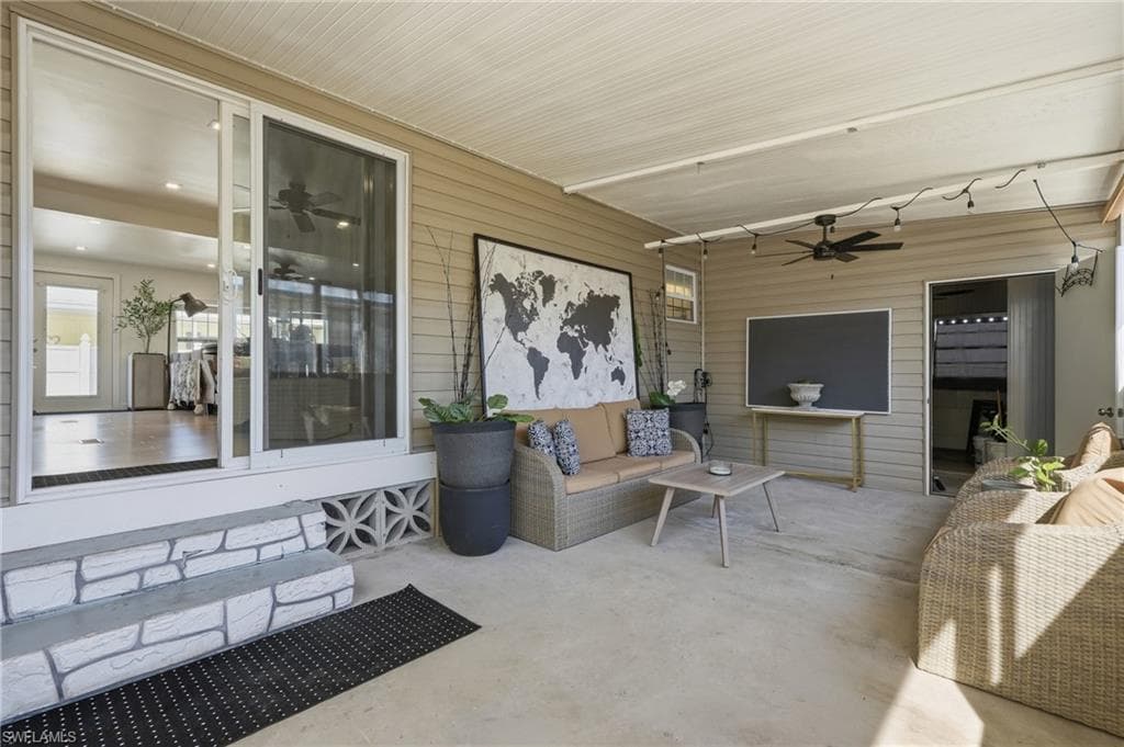 attached screened in porch with attached storage shed
