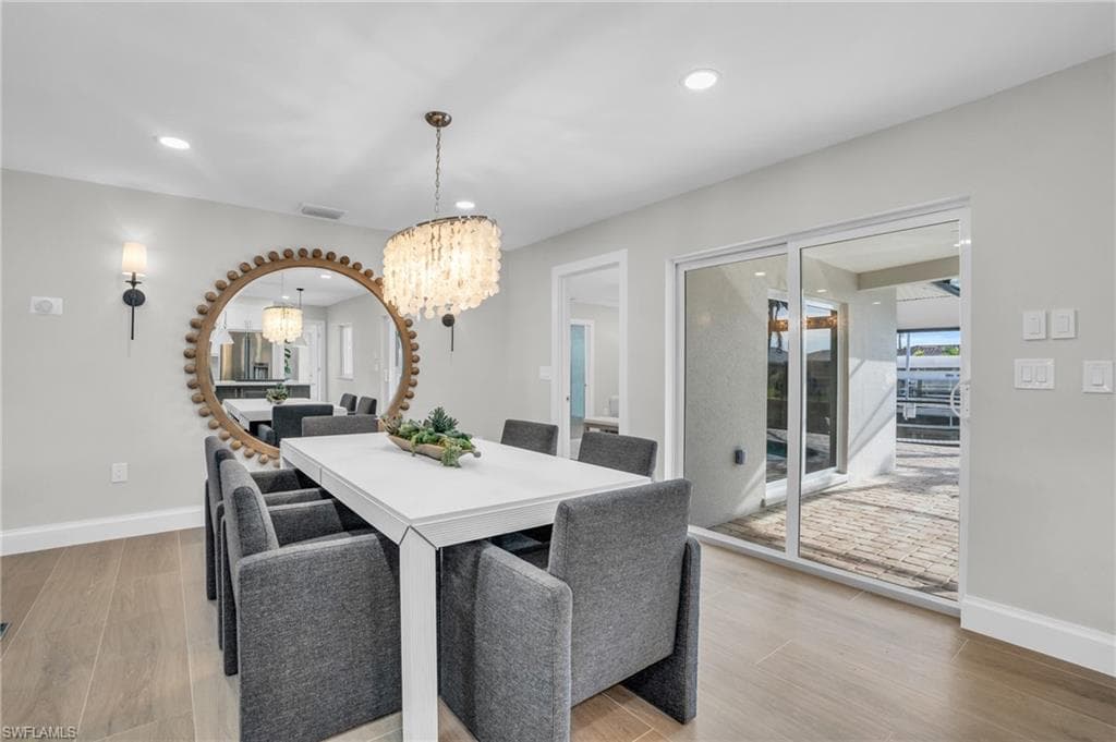 Spacious Dinging area with designer appointments included