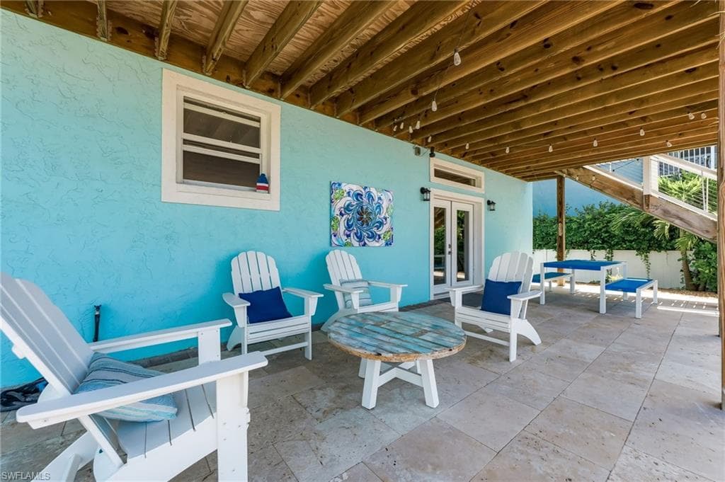 Patio off of game room