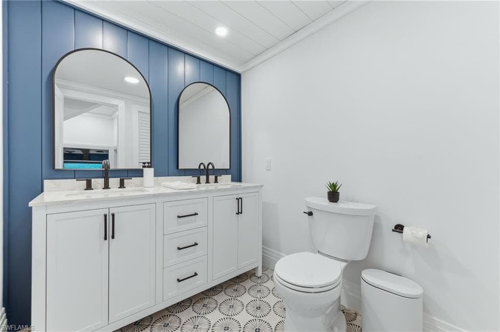 Half bath in lower level