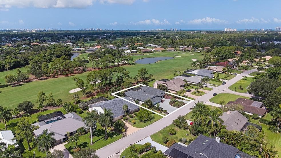 Aerial photo over Princess Court and Imperial Golf Course