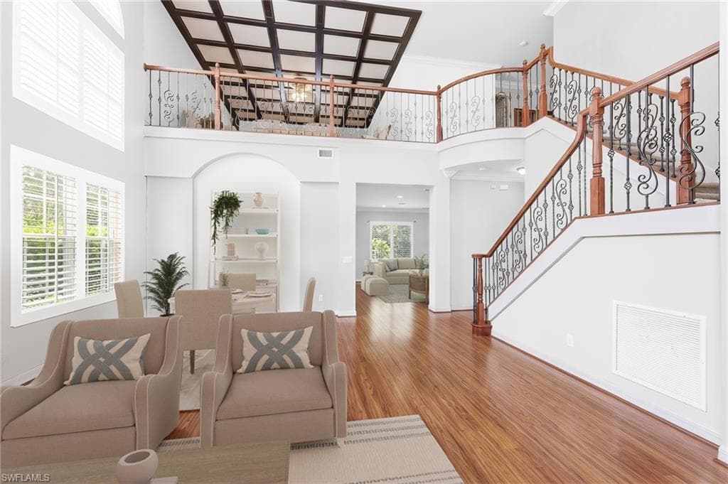 Virtually Staged Front Living Area Option 1