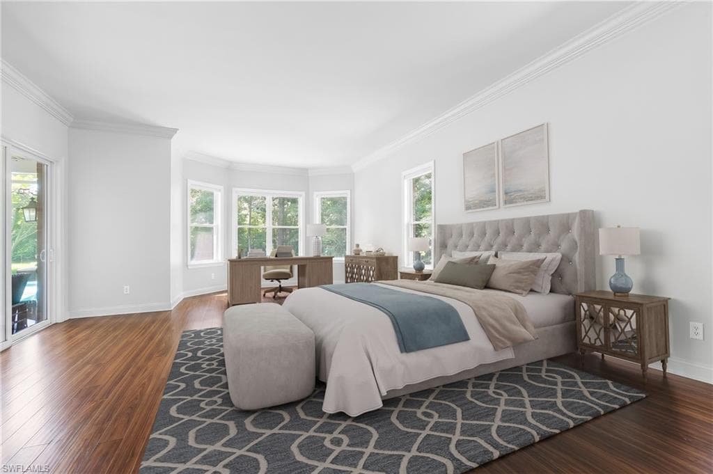 Virtually Staged Primary Bedroom