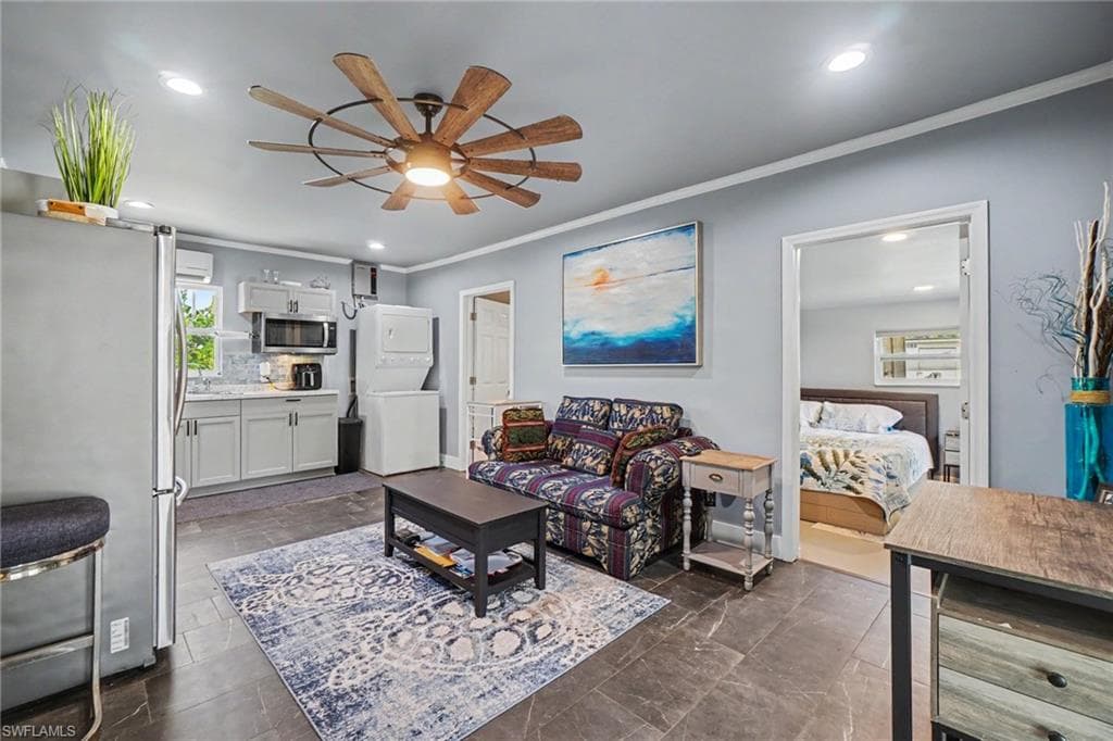 Guest House - ADU: The open-concept great room offers a bright and welcoming living space, seamlessly connecting the living, dining, and kitchen areas for effortless comfort and relaxing