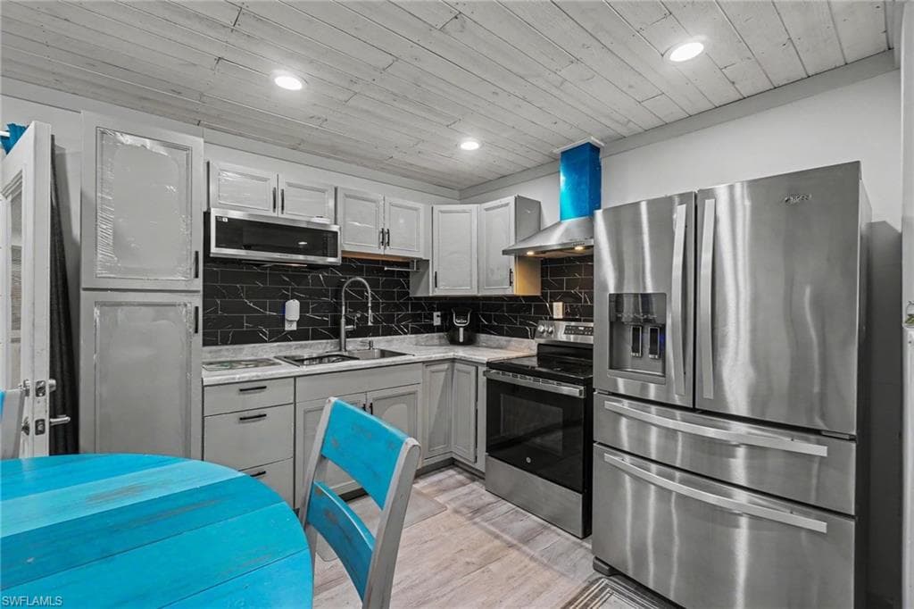 Main House - Gleaming stainless steel appliances elevate the kitchen, offering the perfect blend of style, durability, and modern functionality.
