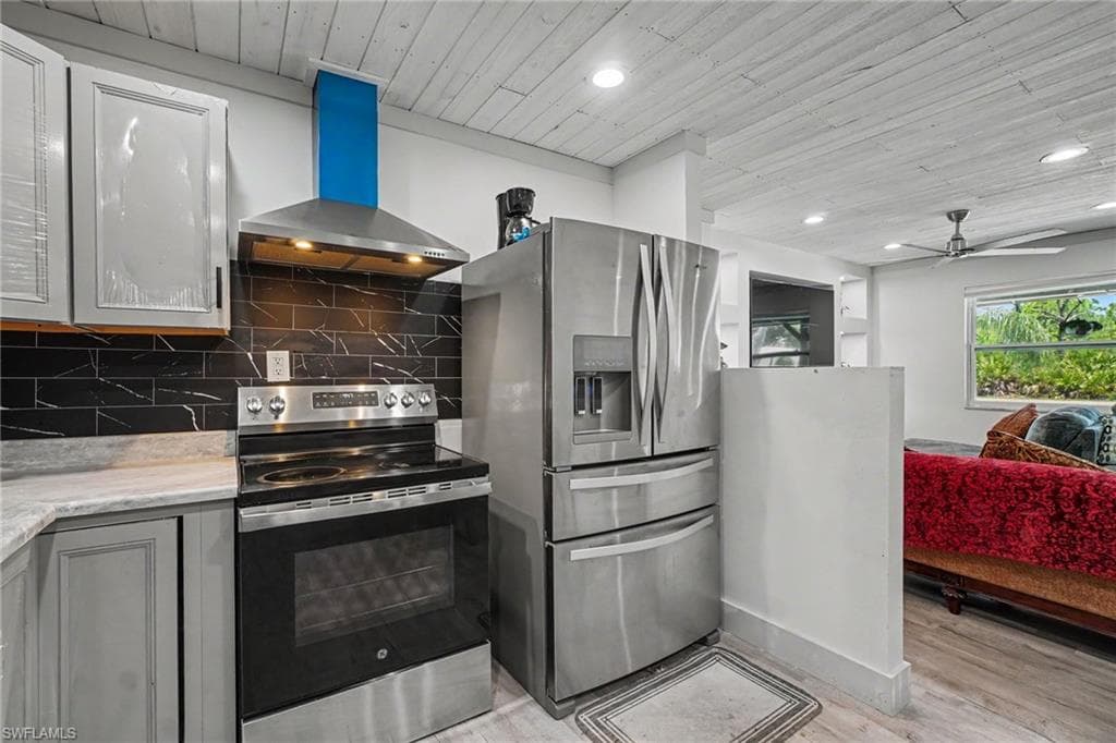 Main House - NOTE: the plastic wrap is still on most of the cabinets and the blue comes off the vent, all protected until you are ready to move in!