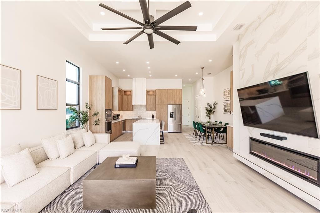 Light and bright living room