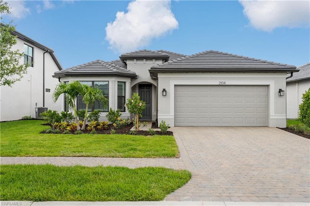 Lush landscaping