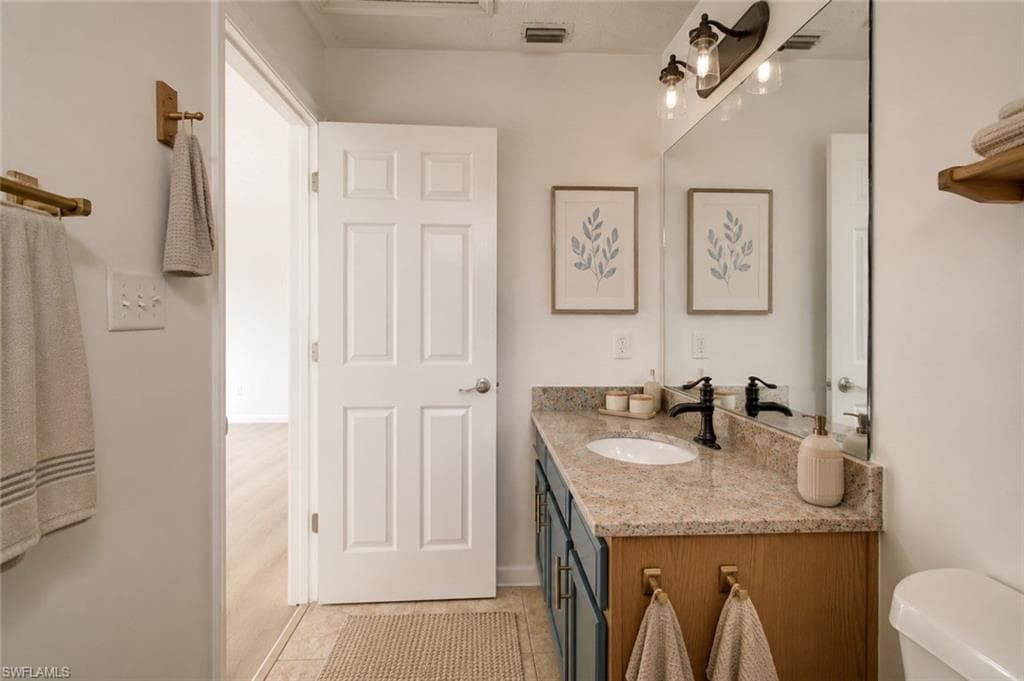 Second floor primary bathroom