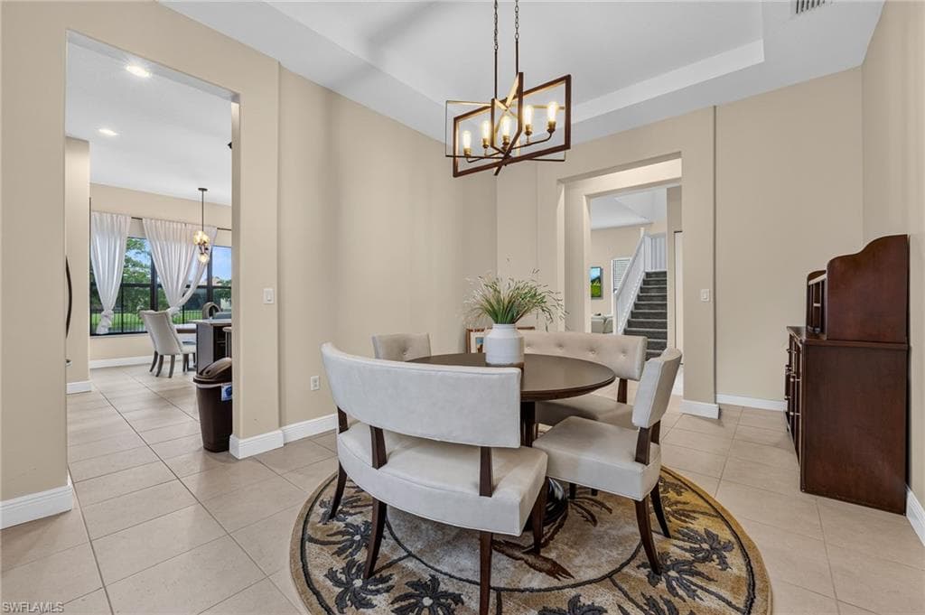 Formal dining area