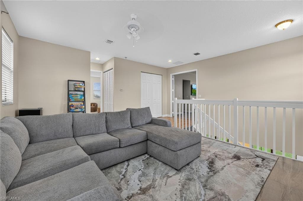 Spacious loft area