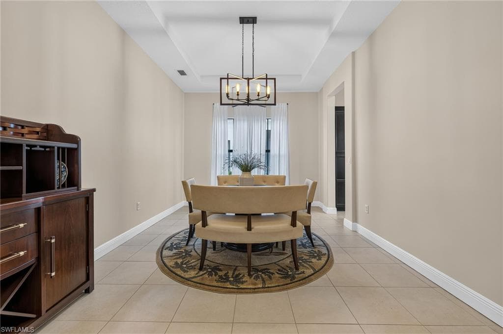 Formal dining area