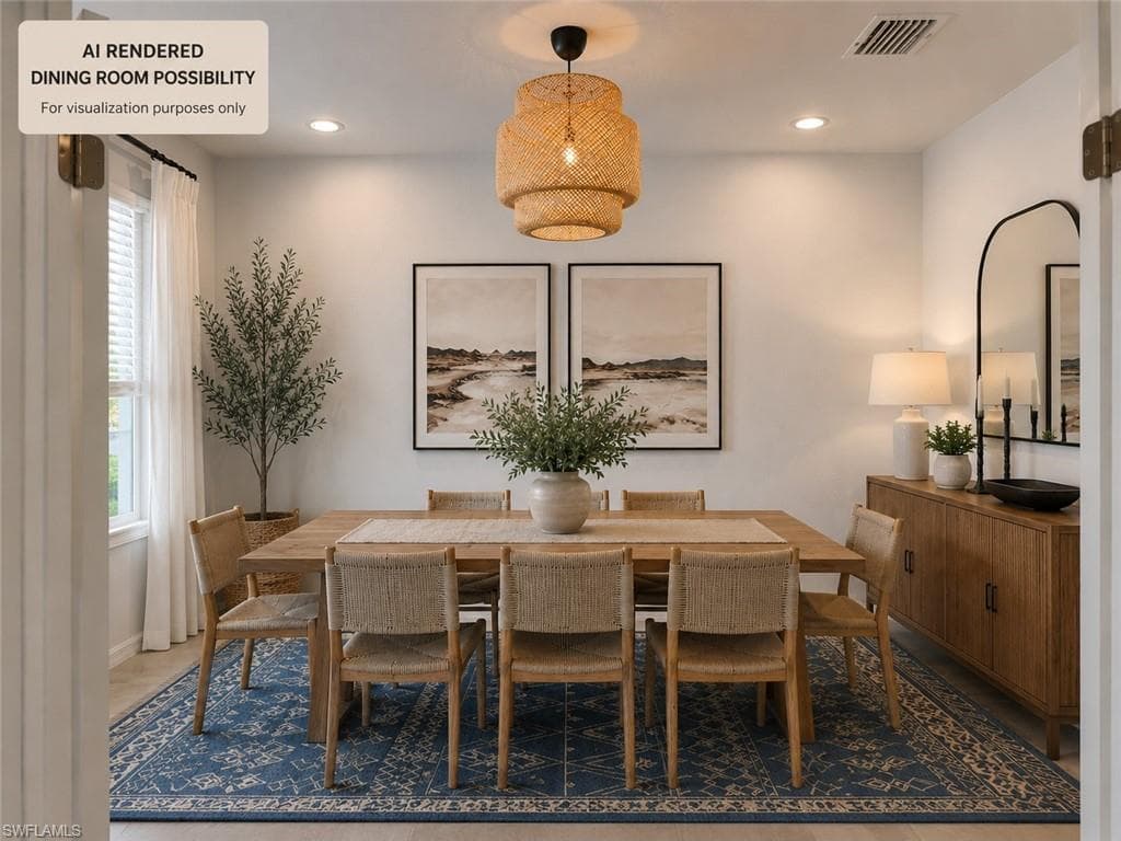 AI generated den or dining picture