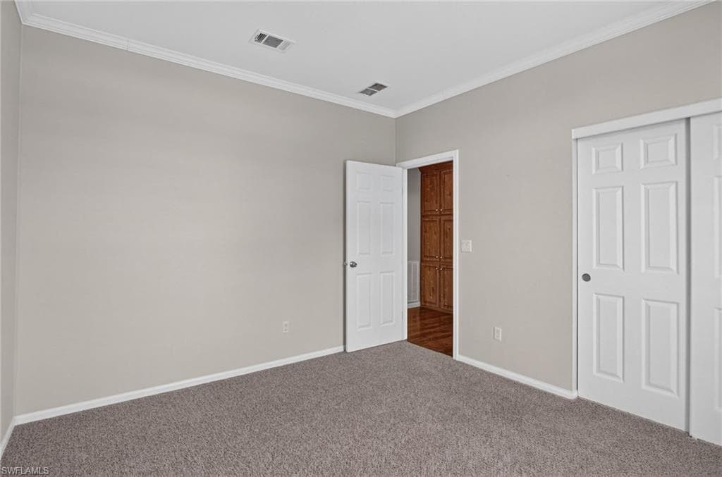 Bedroom 2, Neutral tone wall paint with white trim